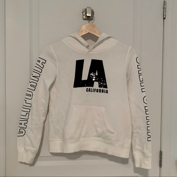 H&M Other - H&M White and Black Sequin Hoodie